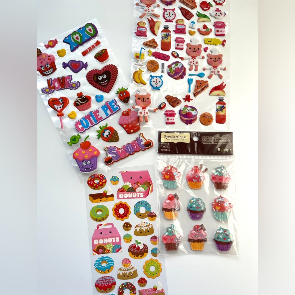 Candy and cupcakes stickers